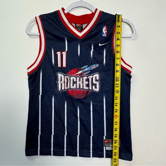Vtg Nike NBA Basketball Jersey Houston Rockets Yao Ming Hall of Fame Boys Medium
